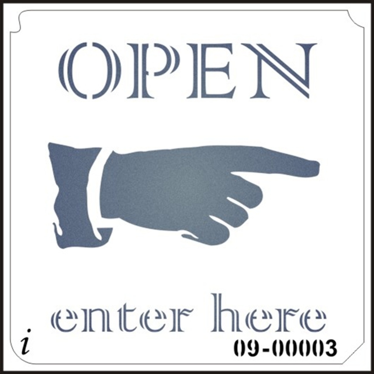 Printable Open Here Sign