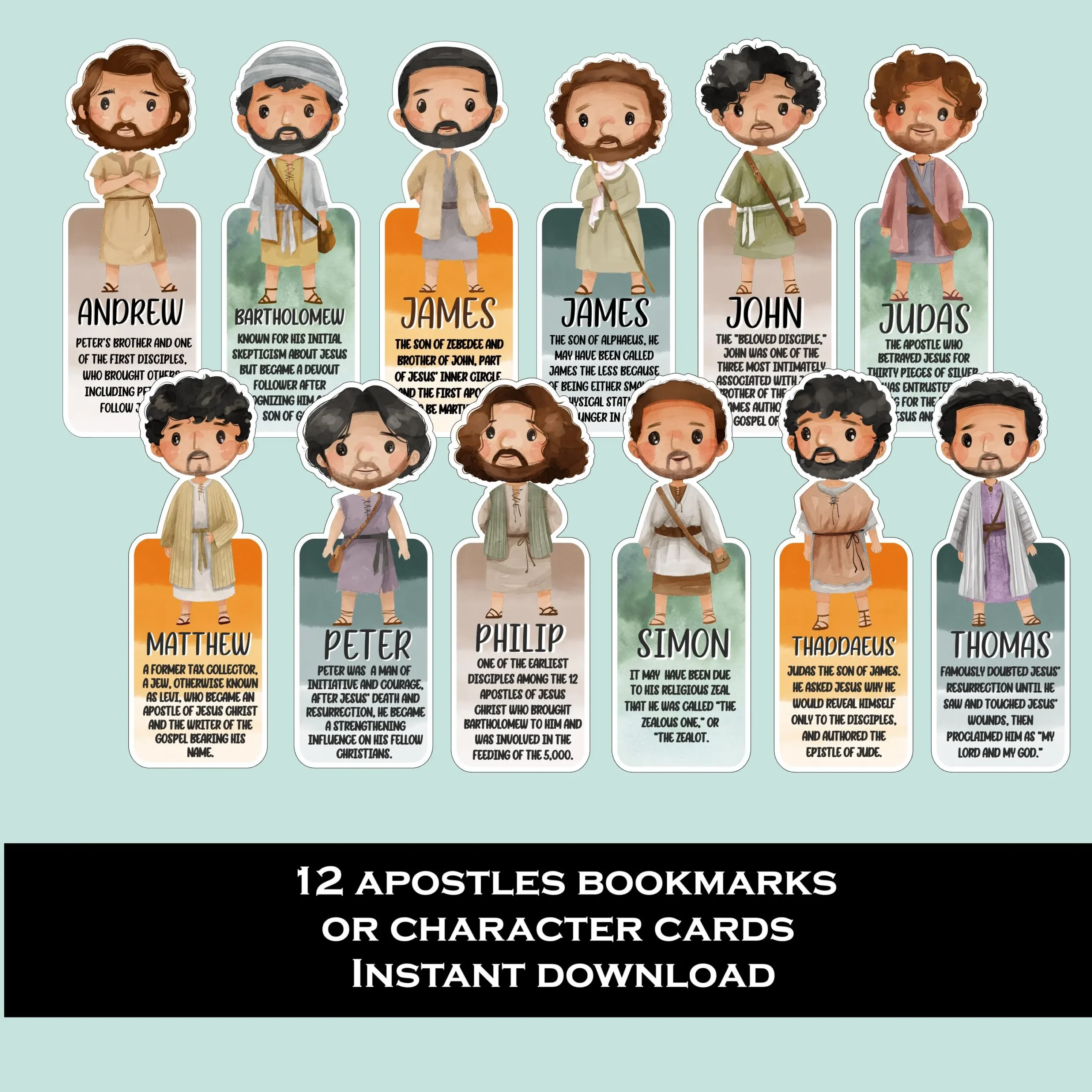 Printable List Of The 12 Apostles