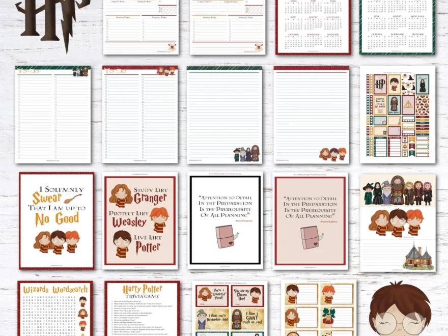 14 Harry Potter Free Printables Krafty Planner
