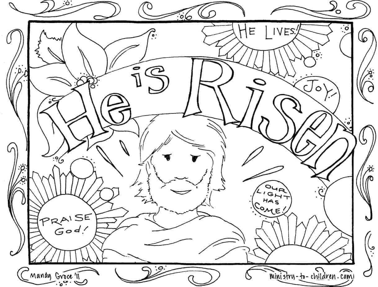 Christian Easter Activity Sheets Printable