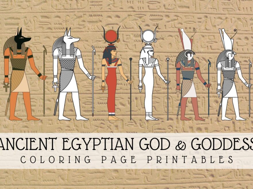16 Ancient Egyptian Gods And Goddesses Coloring Page Printables Learning Activities At PrintColorFun