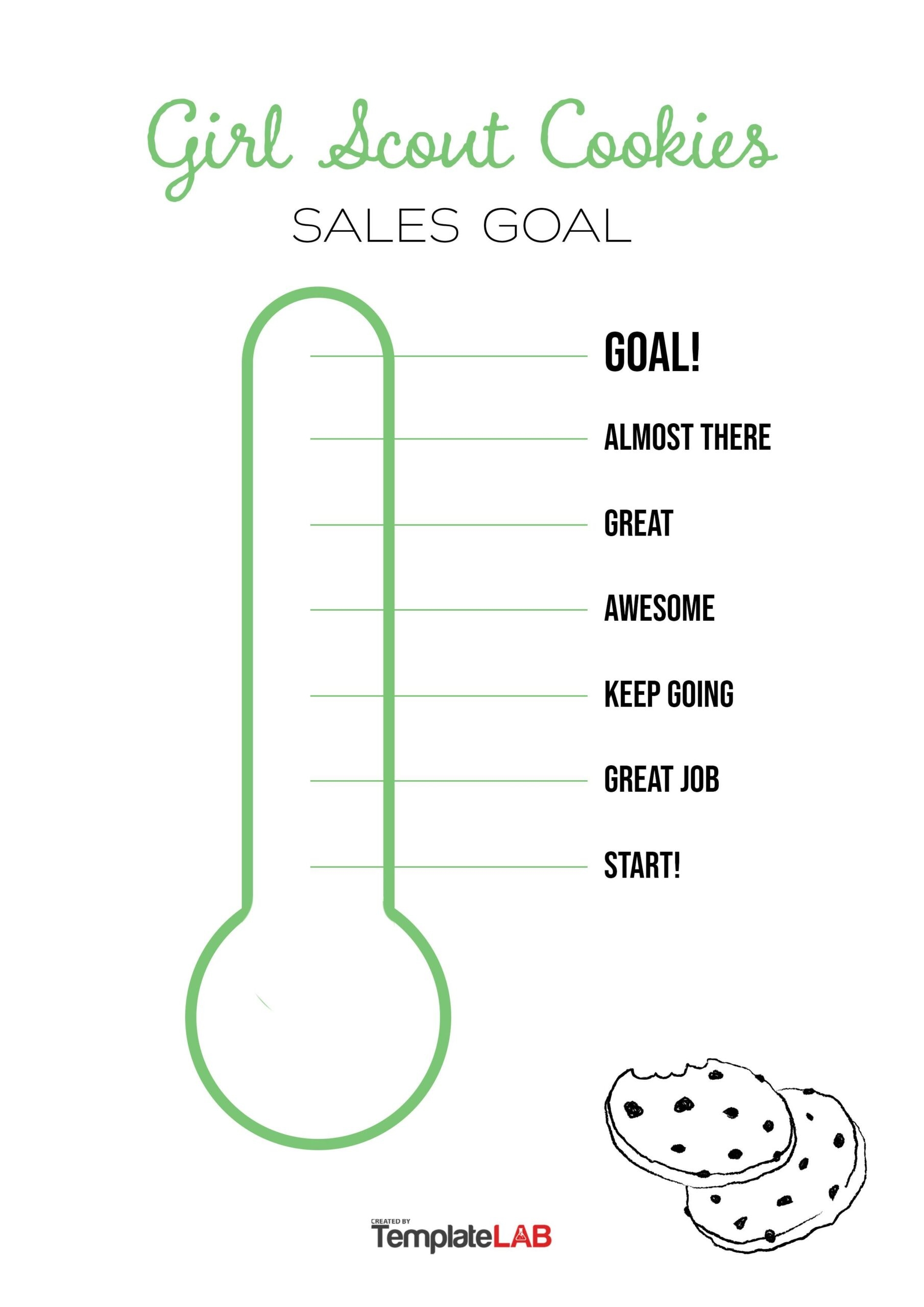 Printable Color In Goal Chart