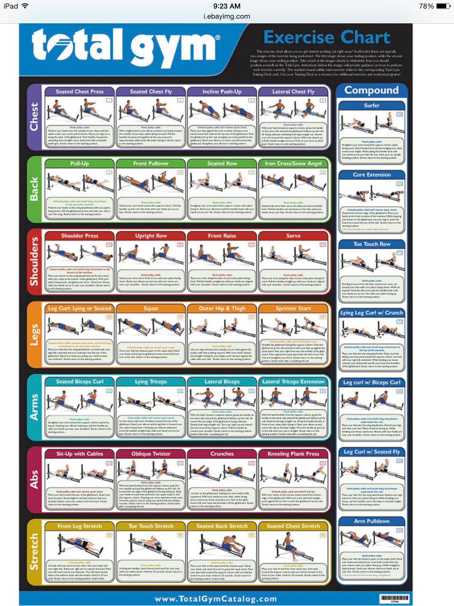 19 TOTAL GYM EXERCISES Ideas Workout Plan Fitness Body At Home Workouts