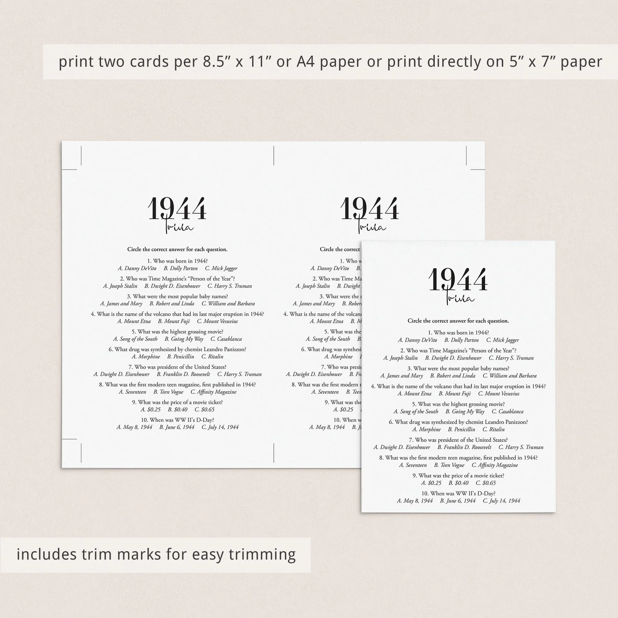 D Day Quiz And Answers Printable