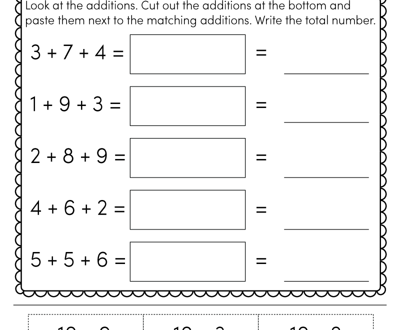 1st Grade Math Worksheets Free Printables