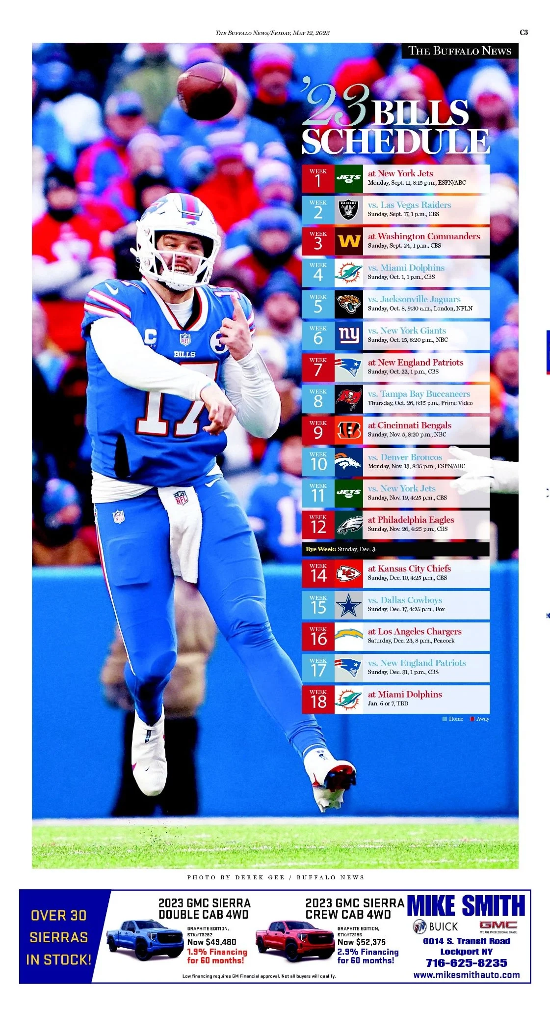 Printable Buffalo Bills Schedule And Results Printable Buffalo Bills Schedule And Results