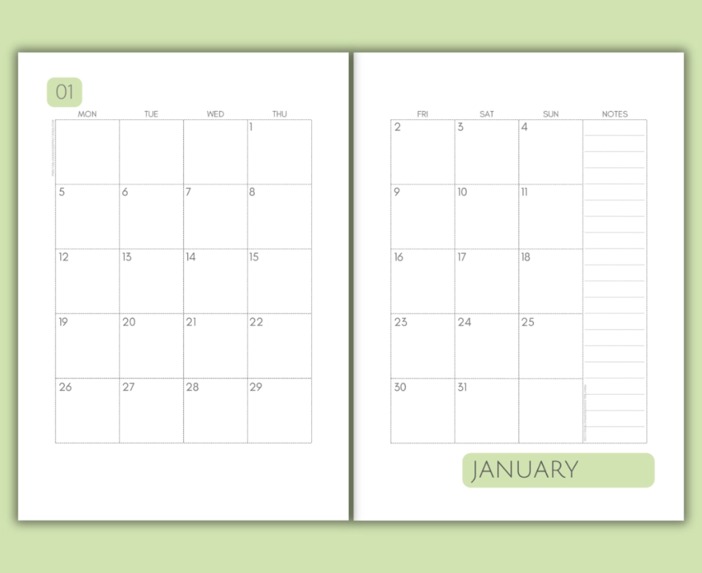 Printable 2 Month Planner Printable 2 Month Planner