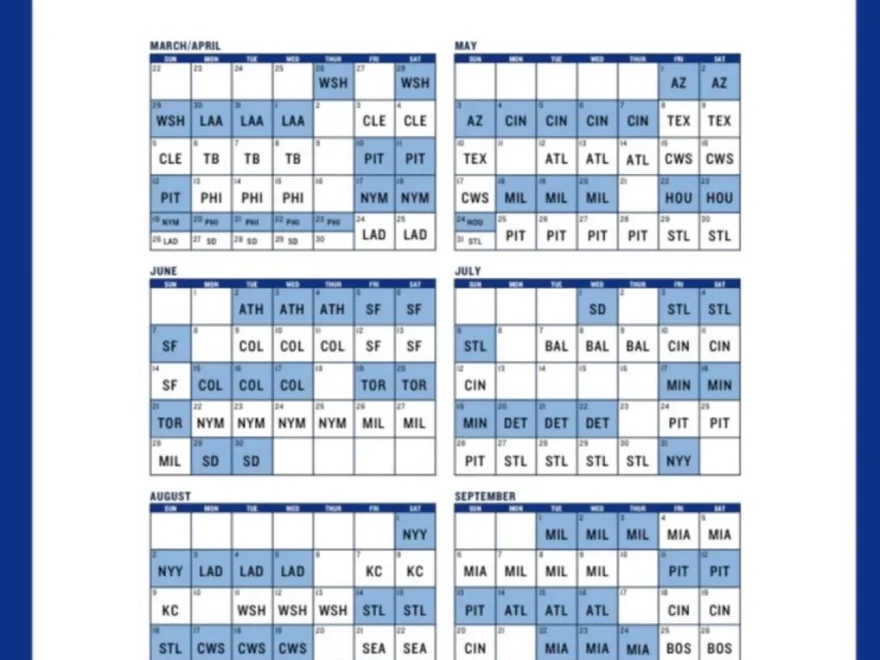 2026 Cubs Schedule Just Dropped R CHICubs