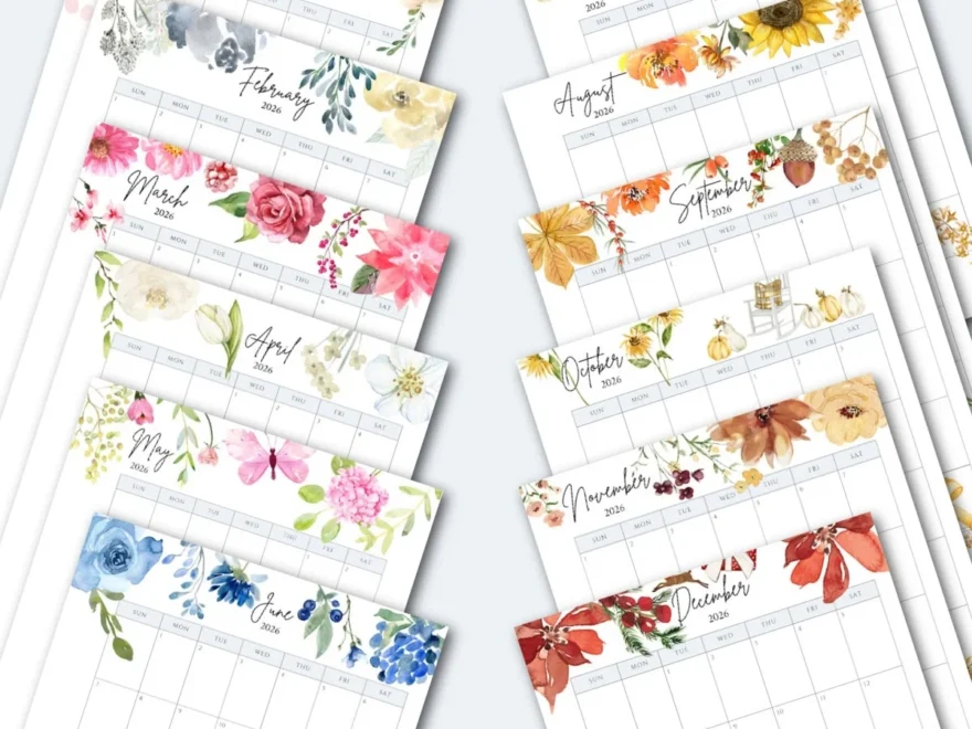 2026 Free Printable Calendar With Planner Pages On Sutton Place