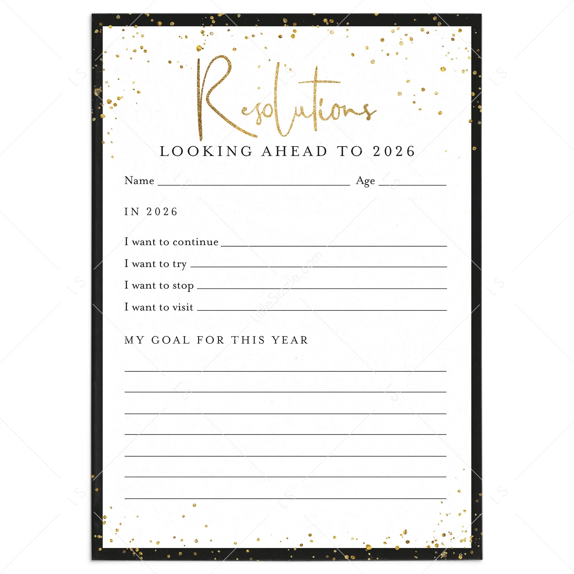 2026 New Year s Resolutions List Printable Instant Download LittleSizzle 2026 New Year s Resolutions List Printable Instant Download LittleSizzle