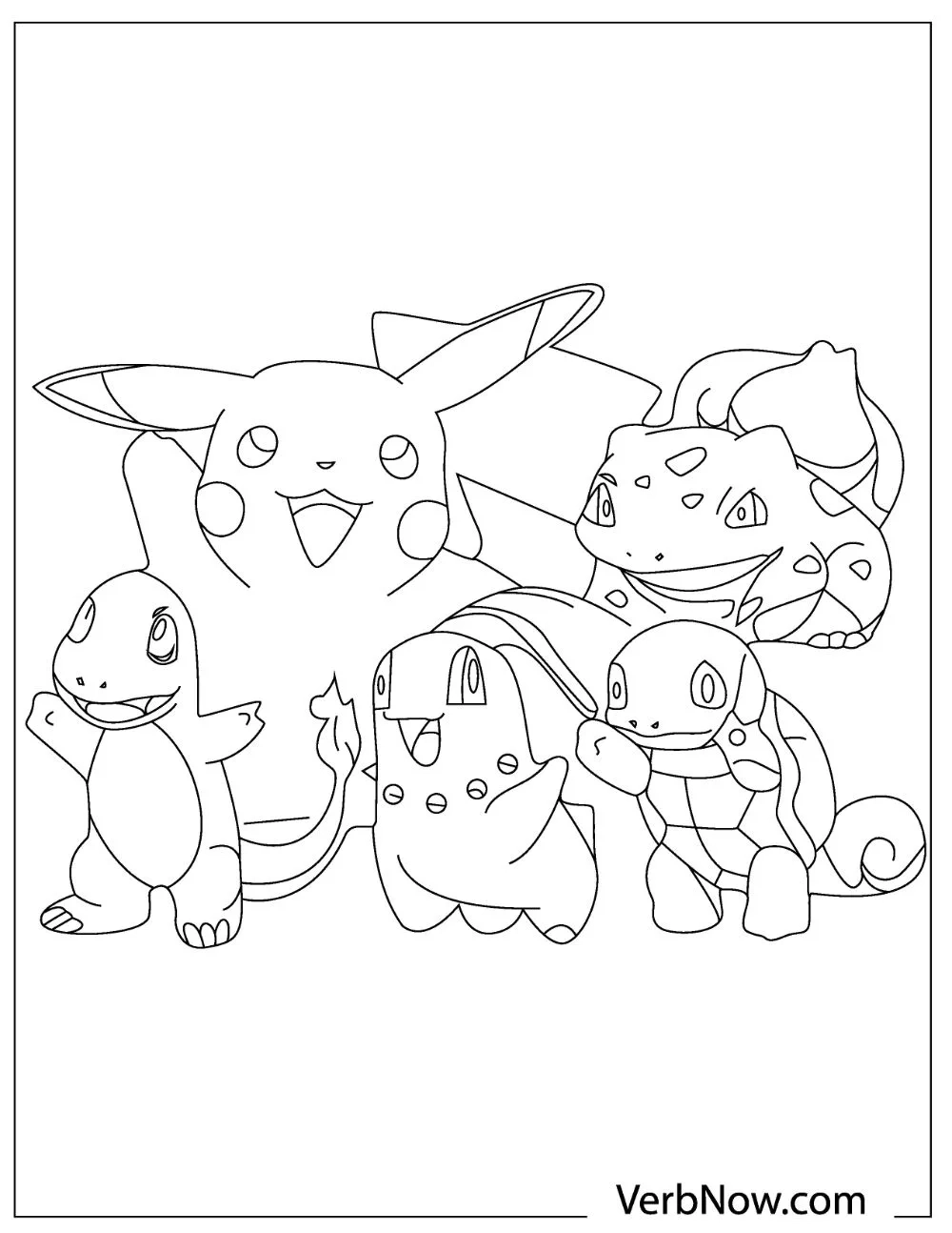 Printable Pokemon List Coloring Pages