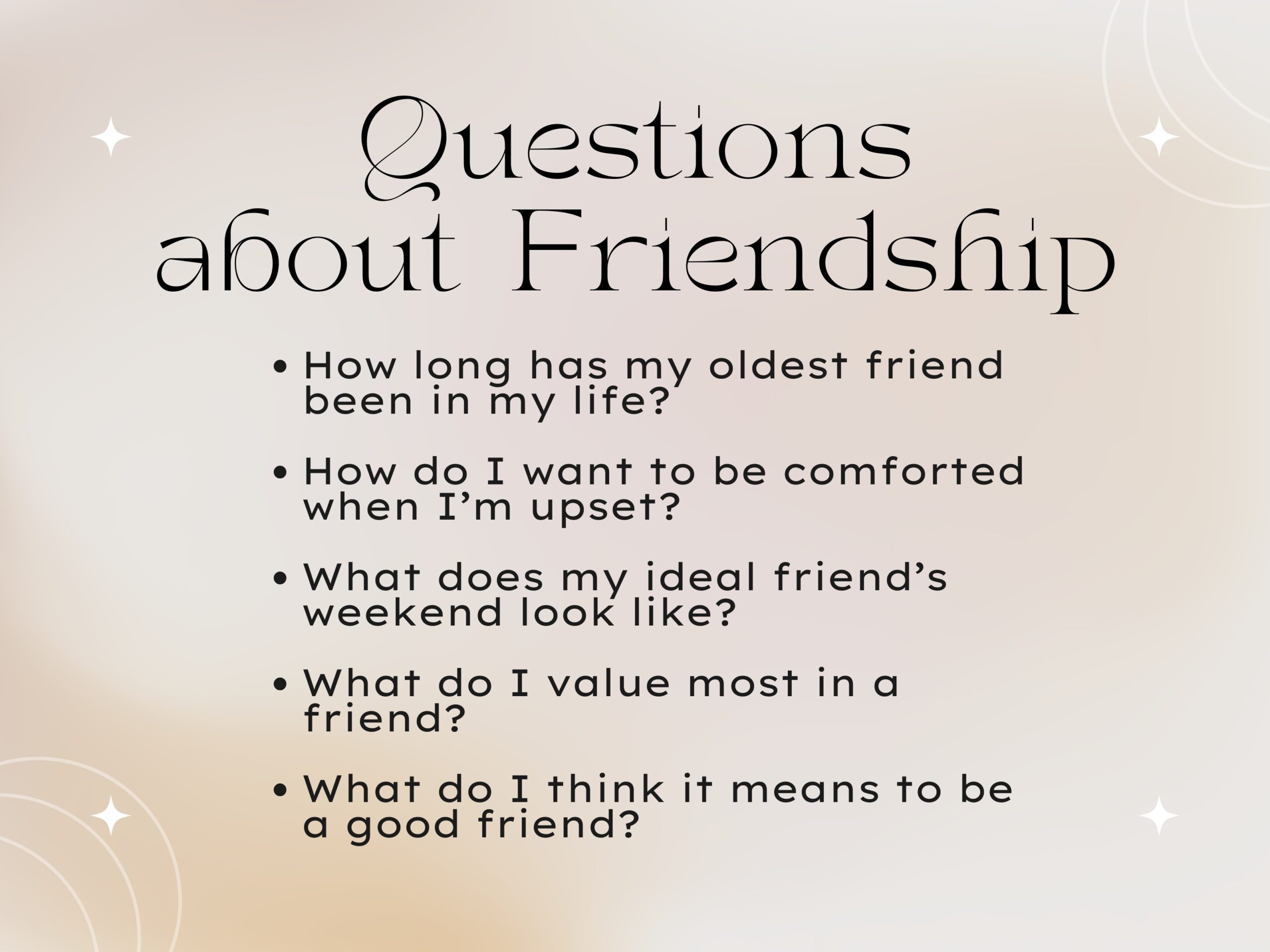 Healthy Friendship Quiz Printable