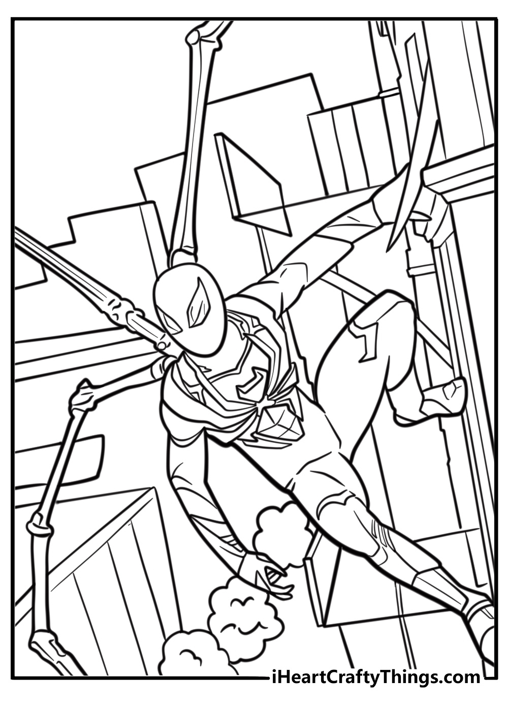 Free Printable Coloring Sheets Of Spiderman