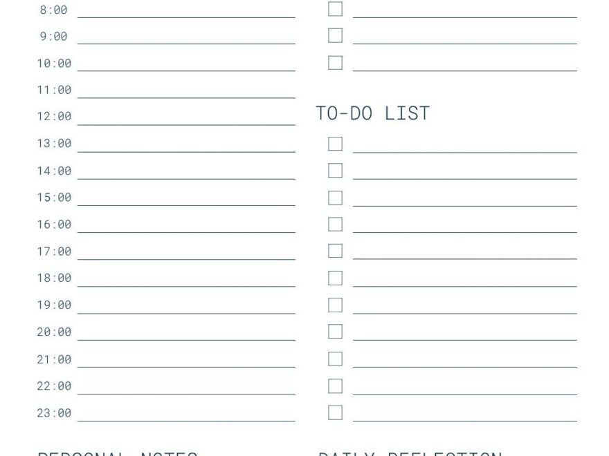 25 Printable Daily Planner Templates FREE In Word Excel PDF