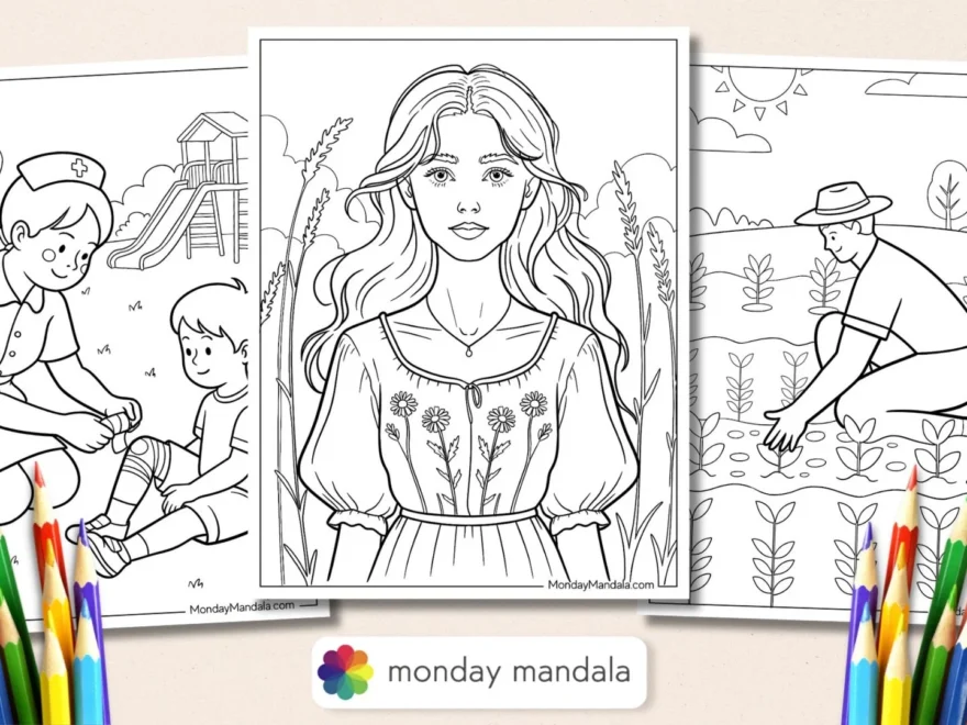 28 People Coloring Pages Free PDF Printables
