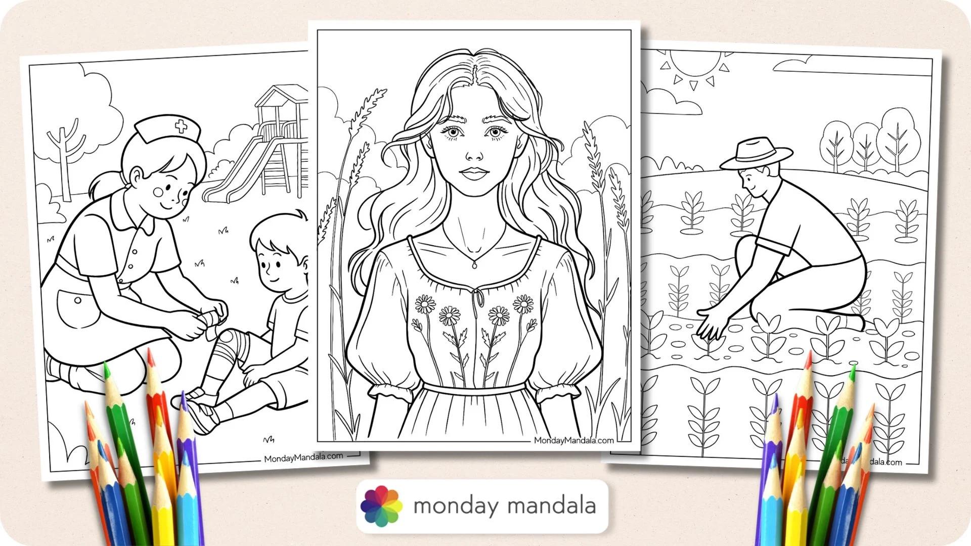 28 People Coloring Pages Free PDF Printables 