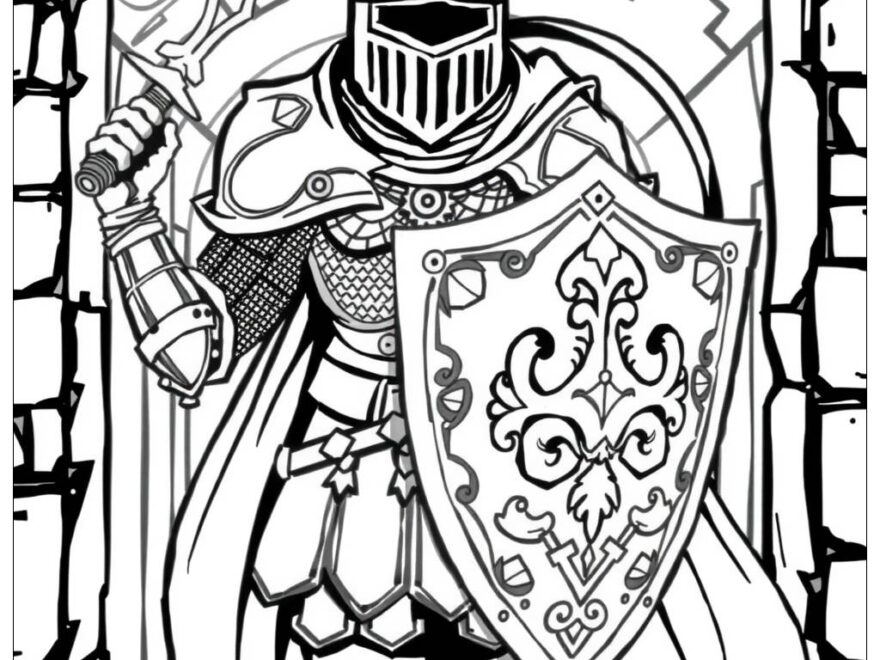 29 Knight Coloring Pages Free PDF PNG Printables