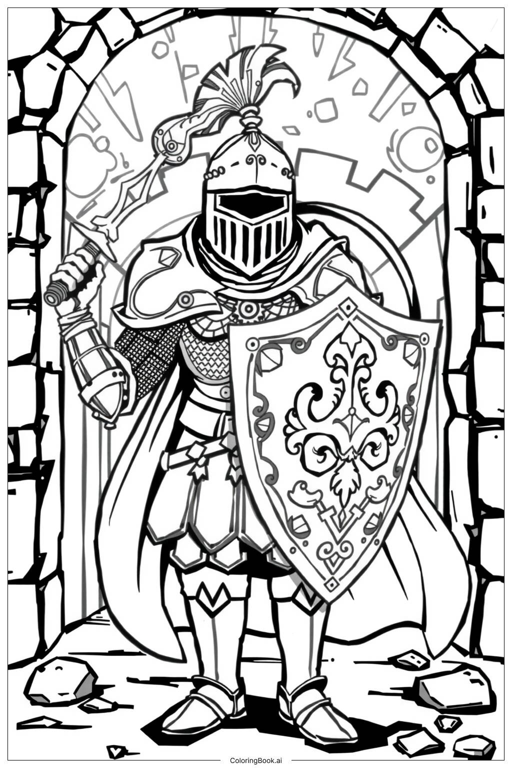 29 Knight Coloring Pages Free PDF PNG Printables 