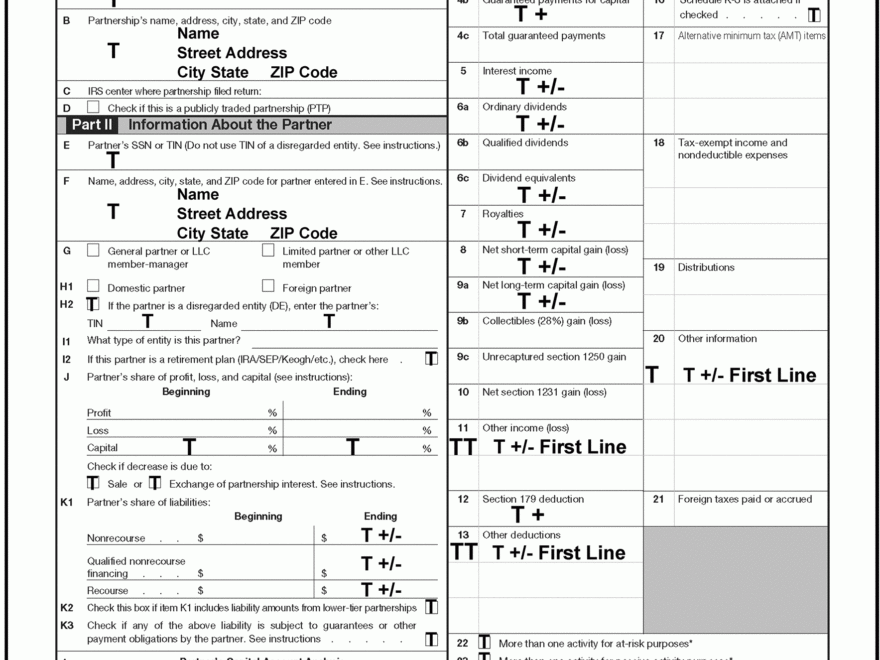 3 0 101 Schedule K 1 Processing Internal Revenue Service