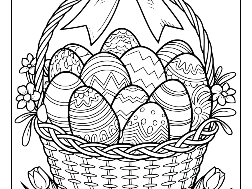 30 Easter Coloring Pages Free Printable PDFs