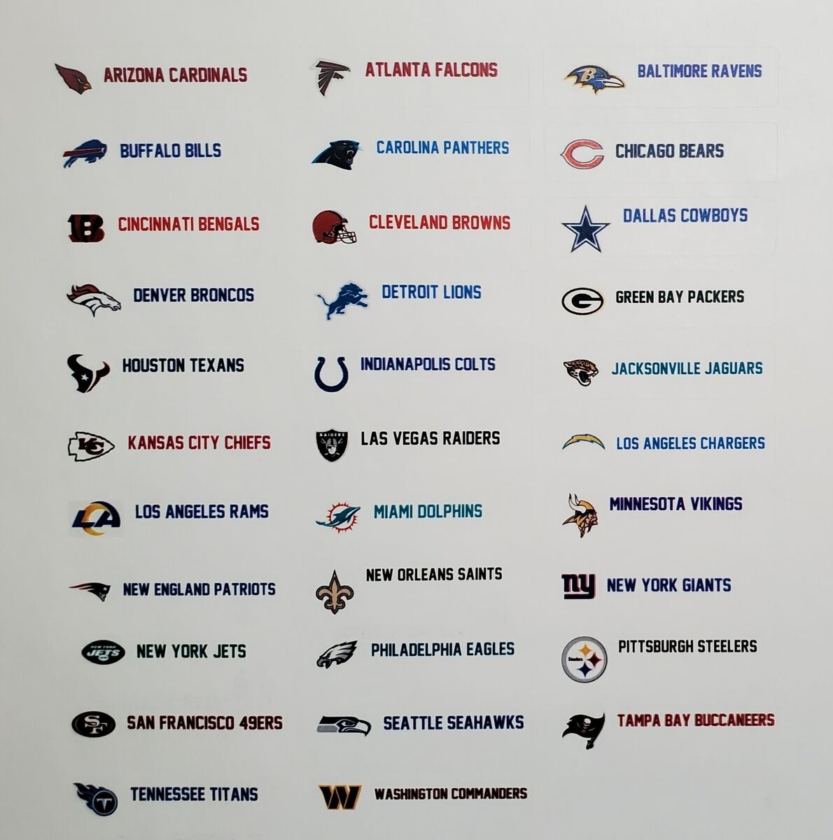 32 Sports Card Dividers With 32 FREE NFL Teams Logos Labels EBay Worksheets Library 32 Sports Card Dividers With 32 FREE NFL Teams Logos Labels EBay Worksheets Library