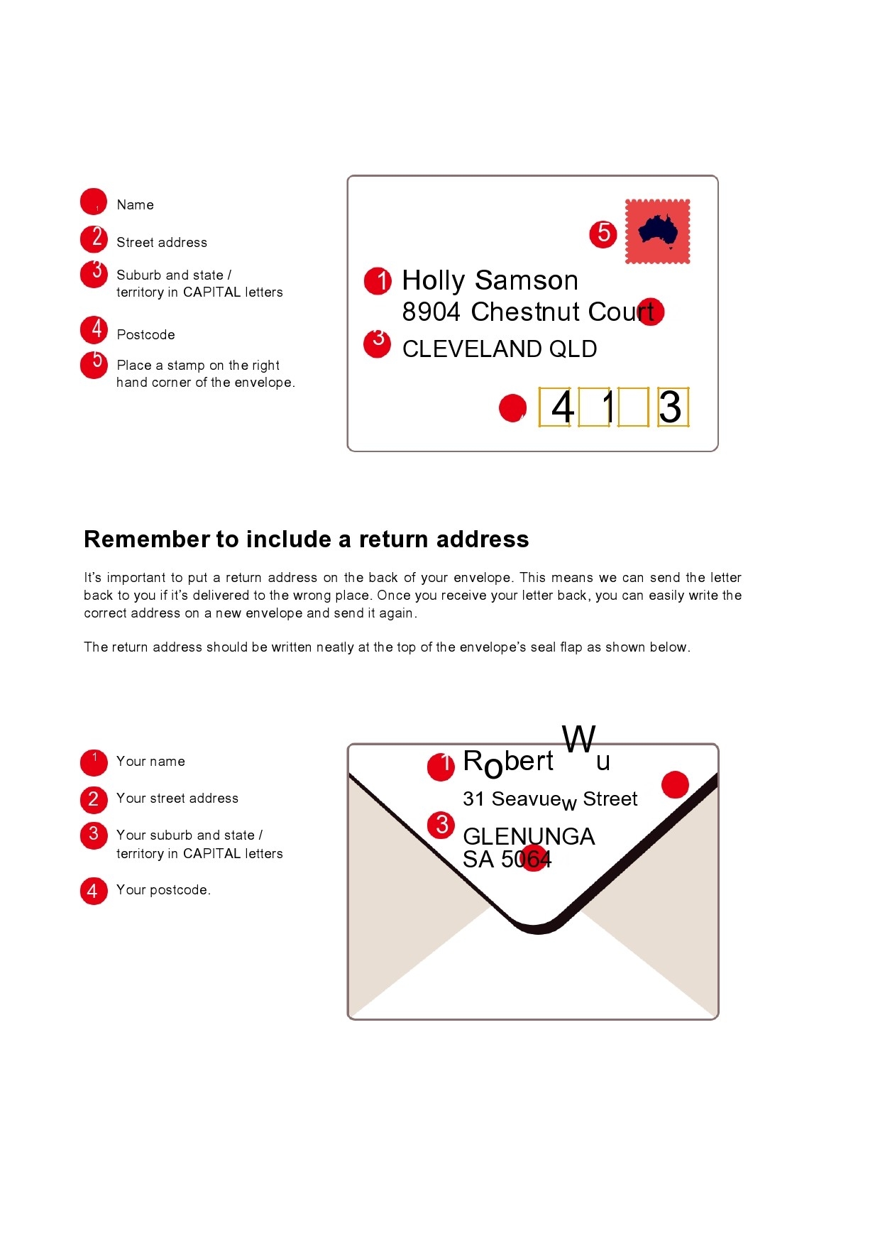 Return Envelope Sign Free Printable