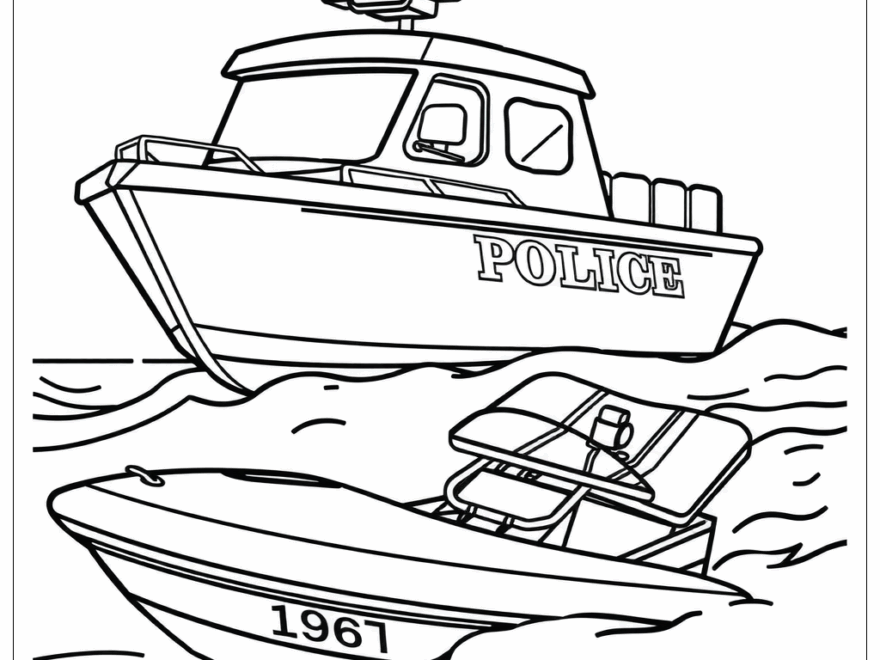 37 Boat Coloring Pages Free PDF PNG Printables