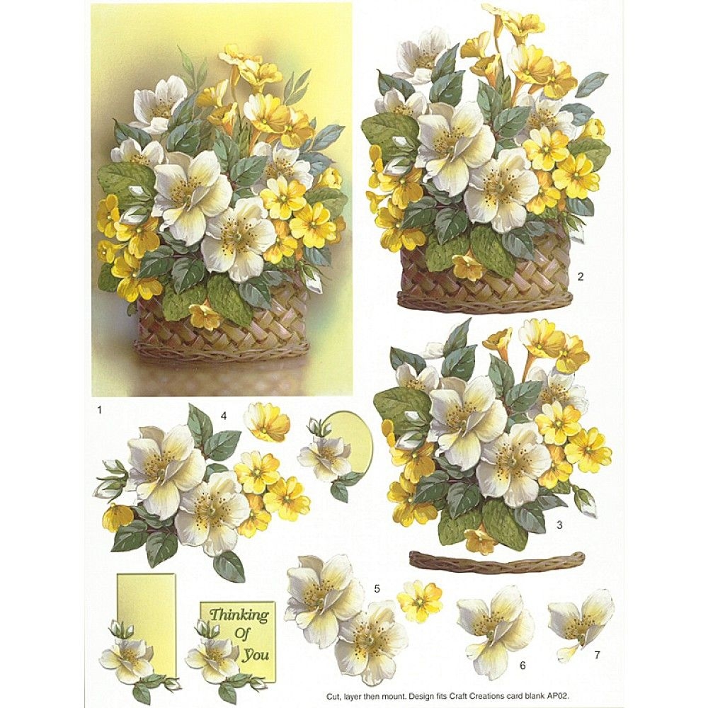 3D Decoupage And Matching Papers Freebie