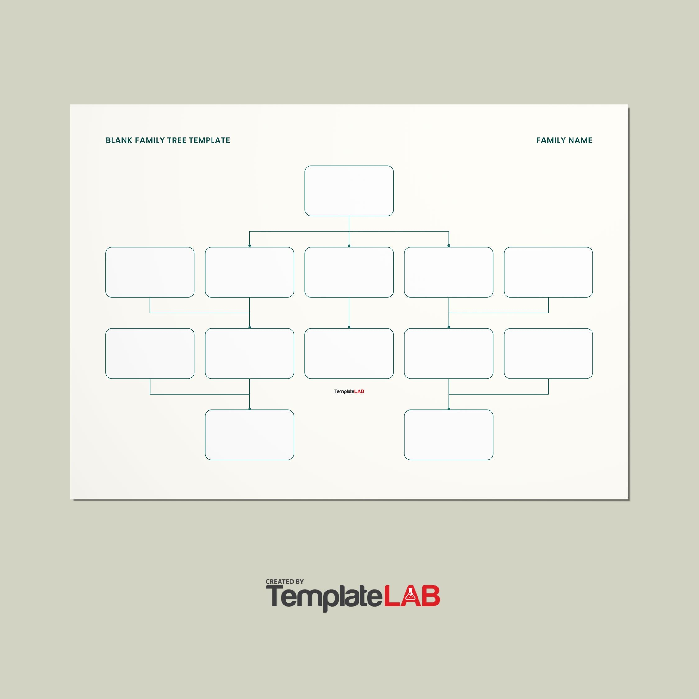 Free Printable Family Tree Chart