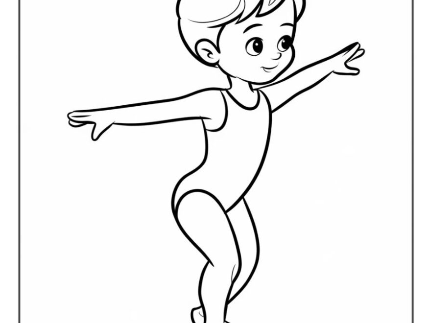 45 Free Gymnastics Coloring Pages Smooth Draw