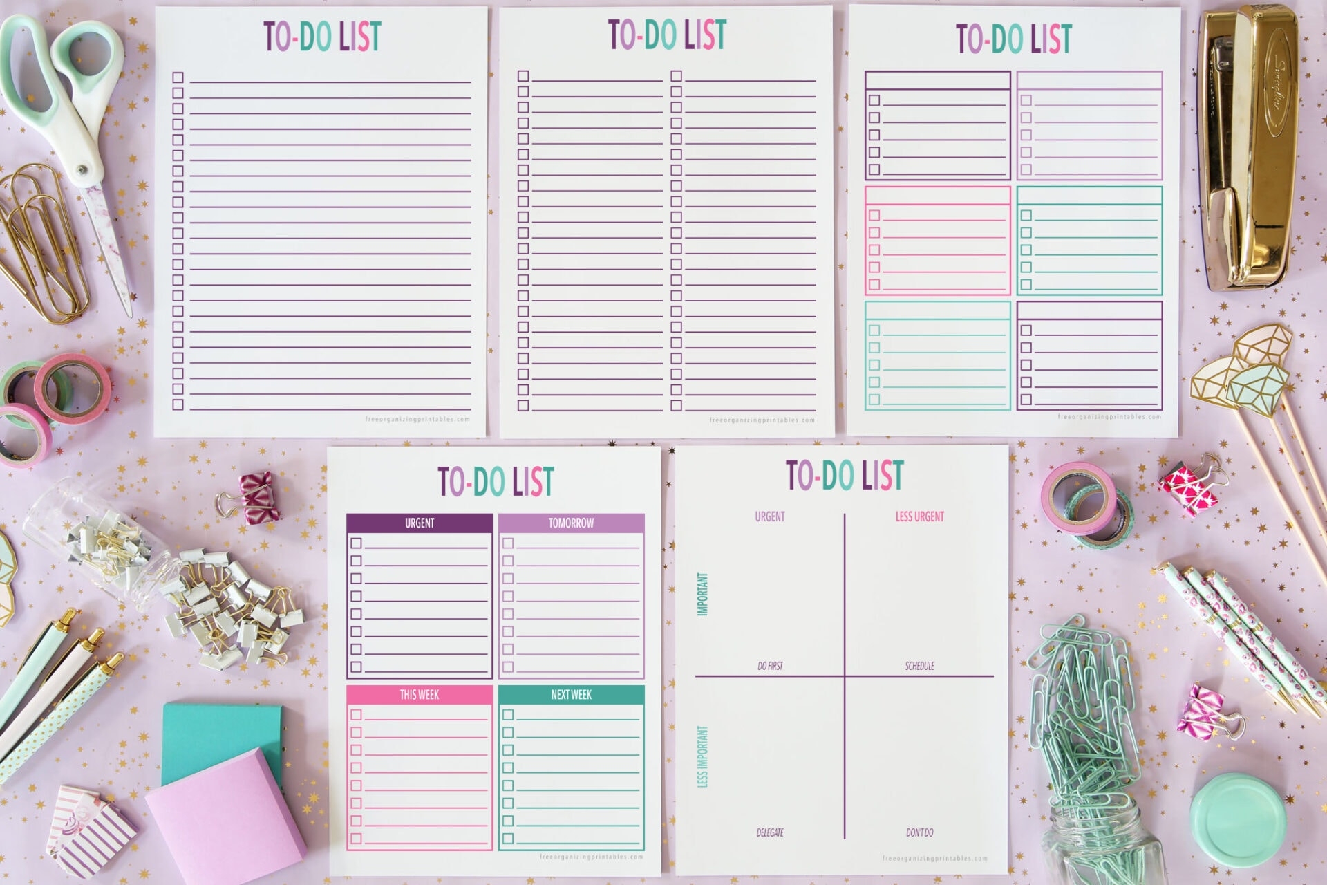 Important Task List Free Printable