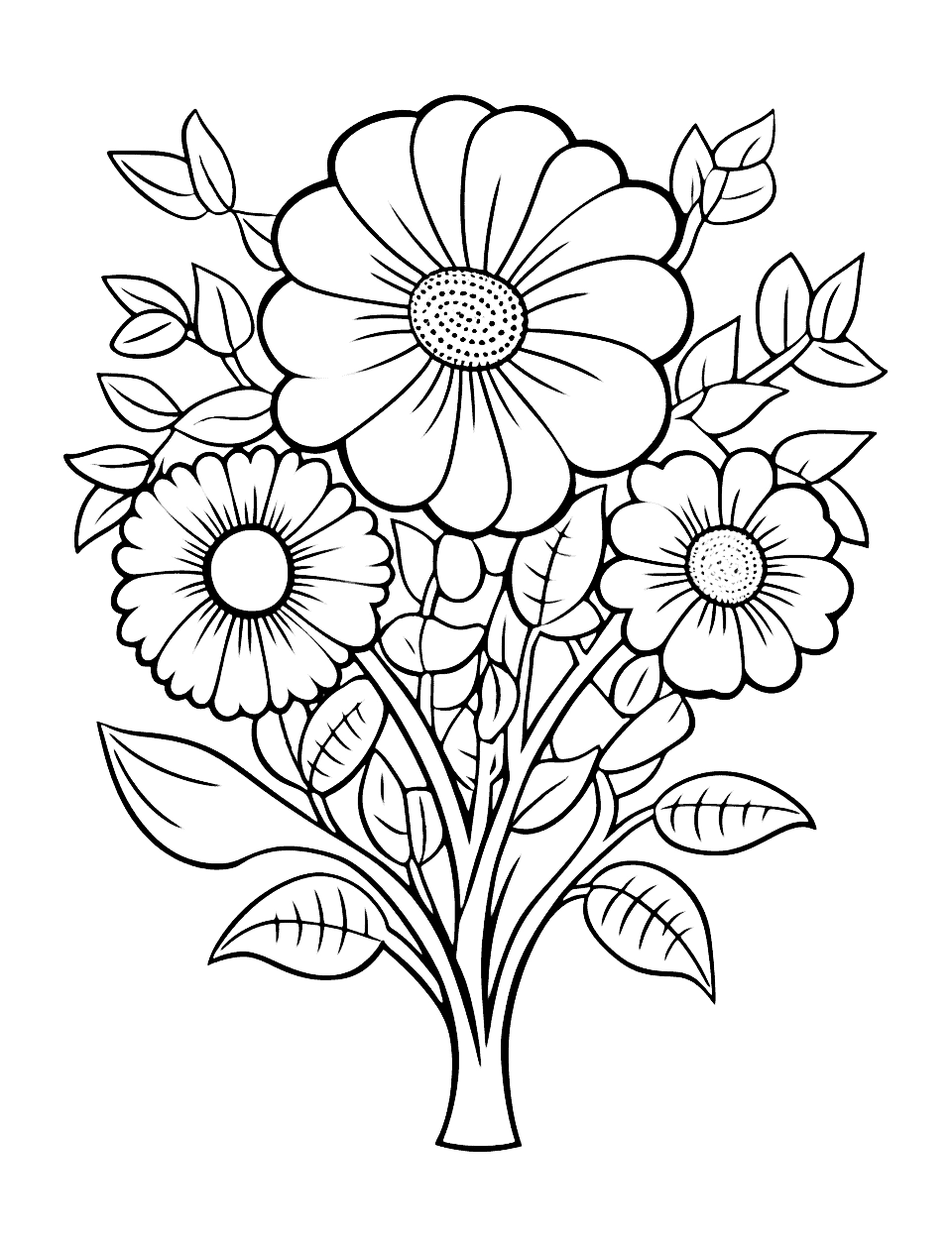 Free Flower Coloring Sheets Printable