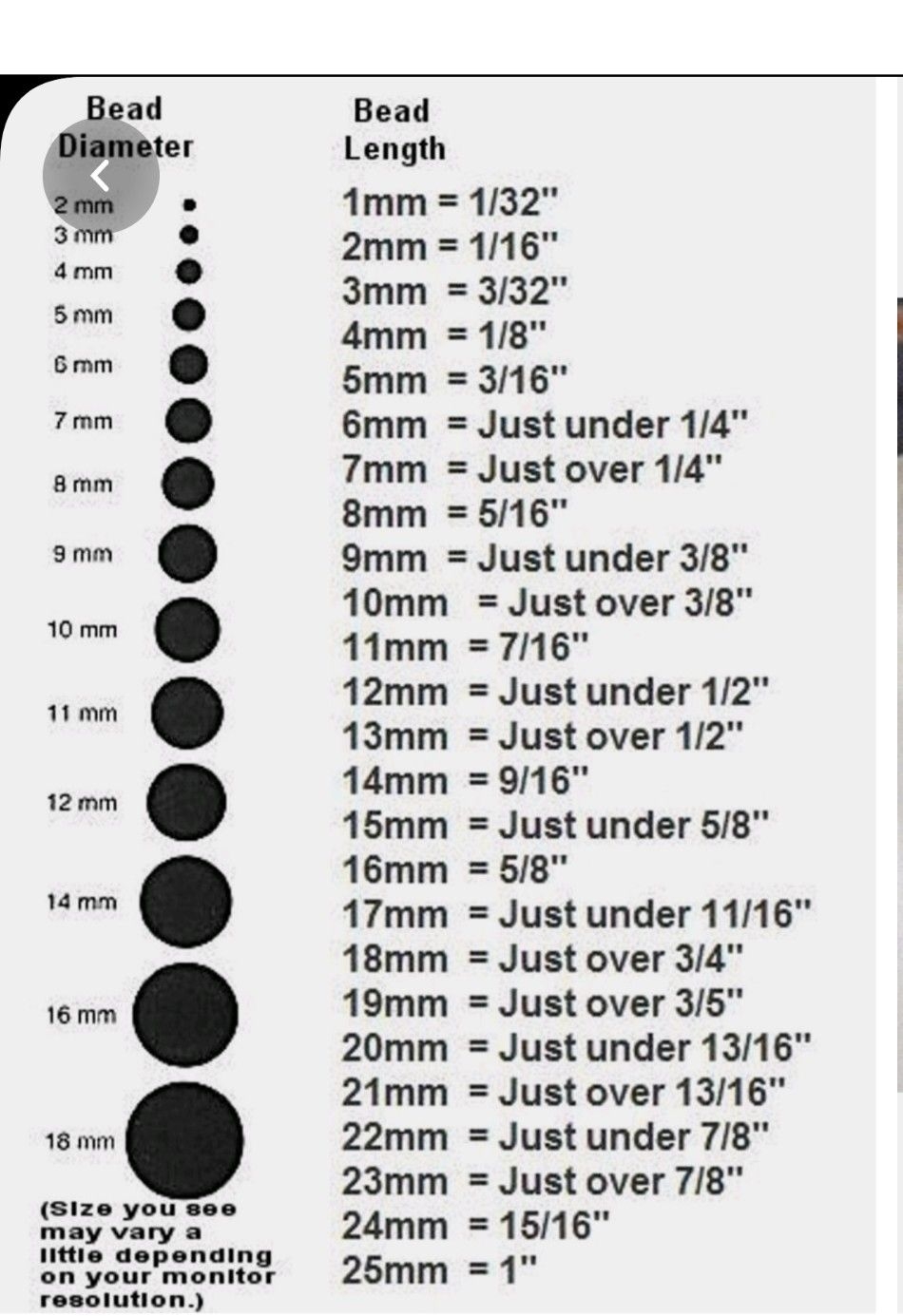 9 Bead Size Chart Ideas In 2025 Bead Size Chart Jewelry Making Beads