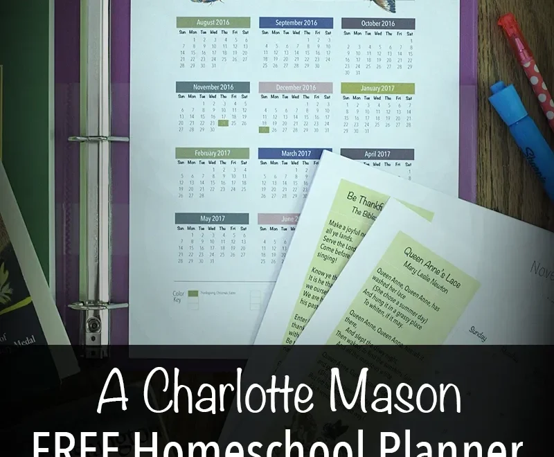 A FREE Charlotte Mason Homeschool Planner My Humble Kitchen