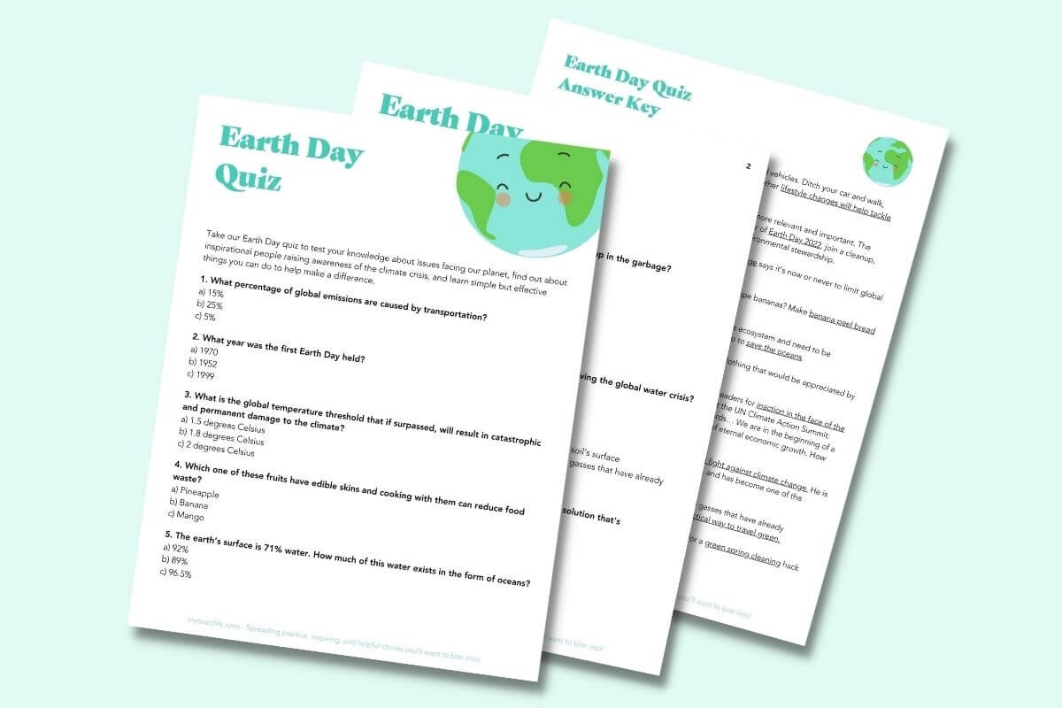 A Fun Earth Day Quiz To Test Your Knowledge Free Printable Toast Life A Fun Earth Day Quiz To Test Your Knowledge Free Printable Toast Life