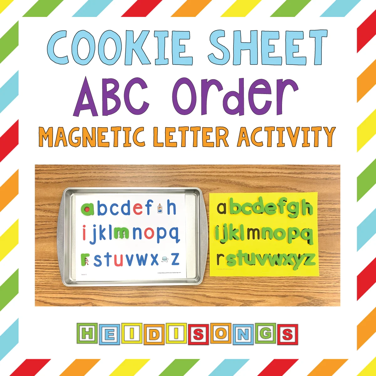 Alphabet Cookie Sheet Activities HeidiSongs Heidi Songs