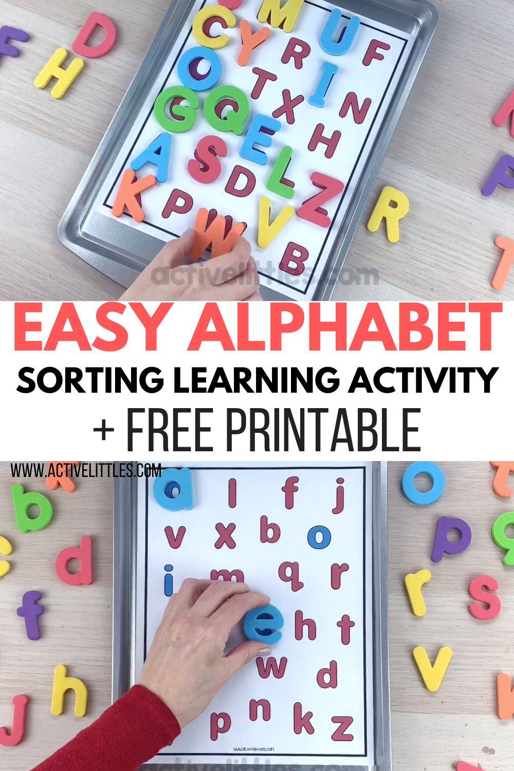 Alphabet Magnetic Letters Match Free Printable Active Littles
