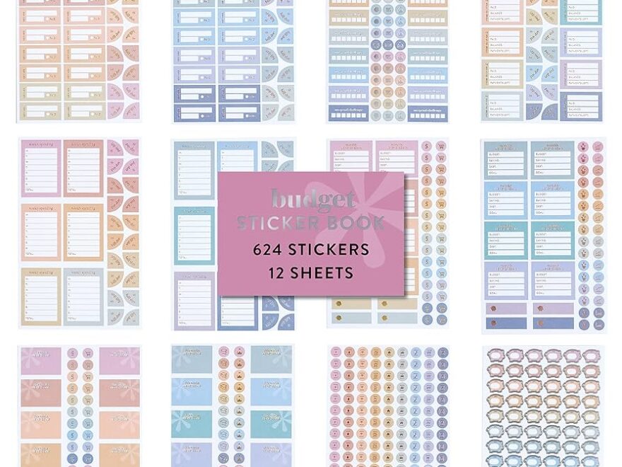 Amazon Erin Condren Functional Sticker Book 624 Stickers 12 Sheets Office Products