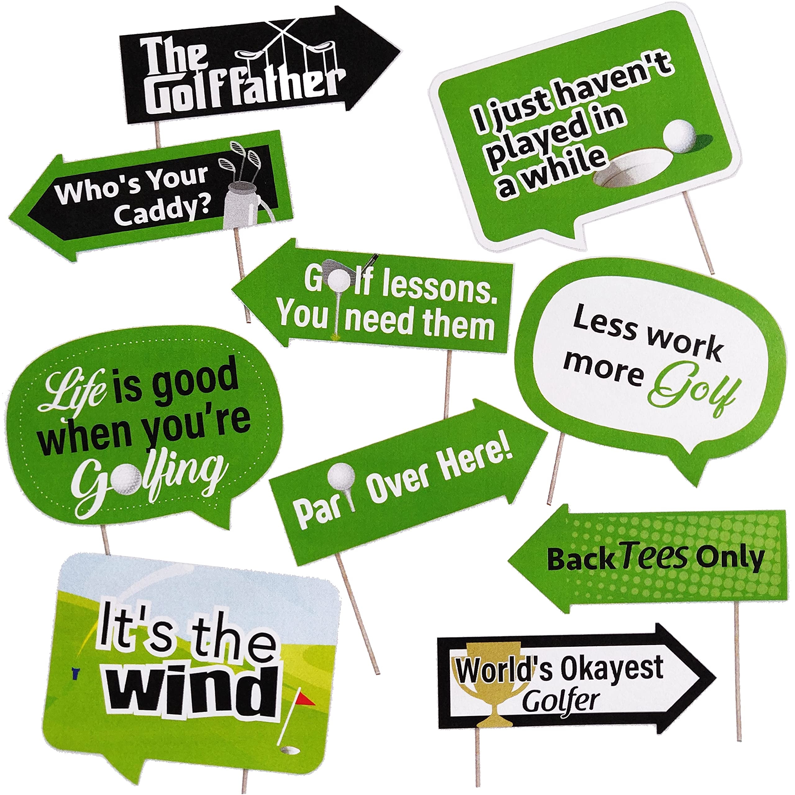 Golf Photo Booth Signs Printable