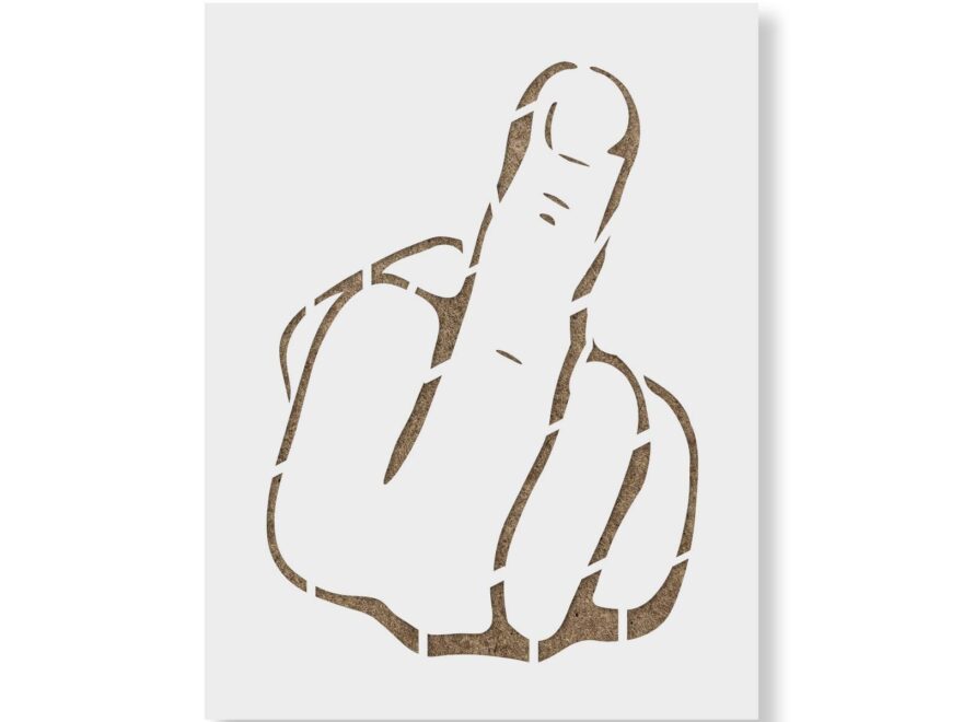 Amazon Middle Finger Stencil Middle Finger Print Finger Stencil Swear Word Stencil F U Middle Finger