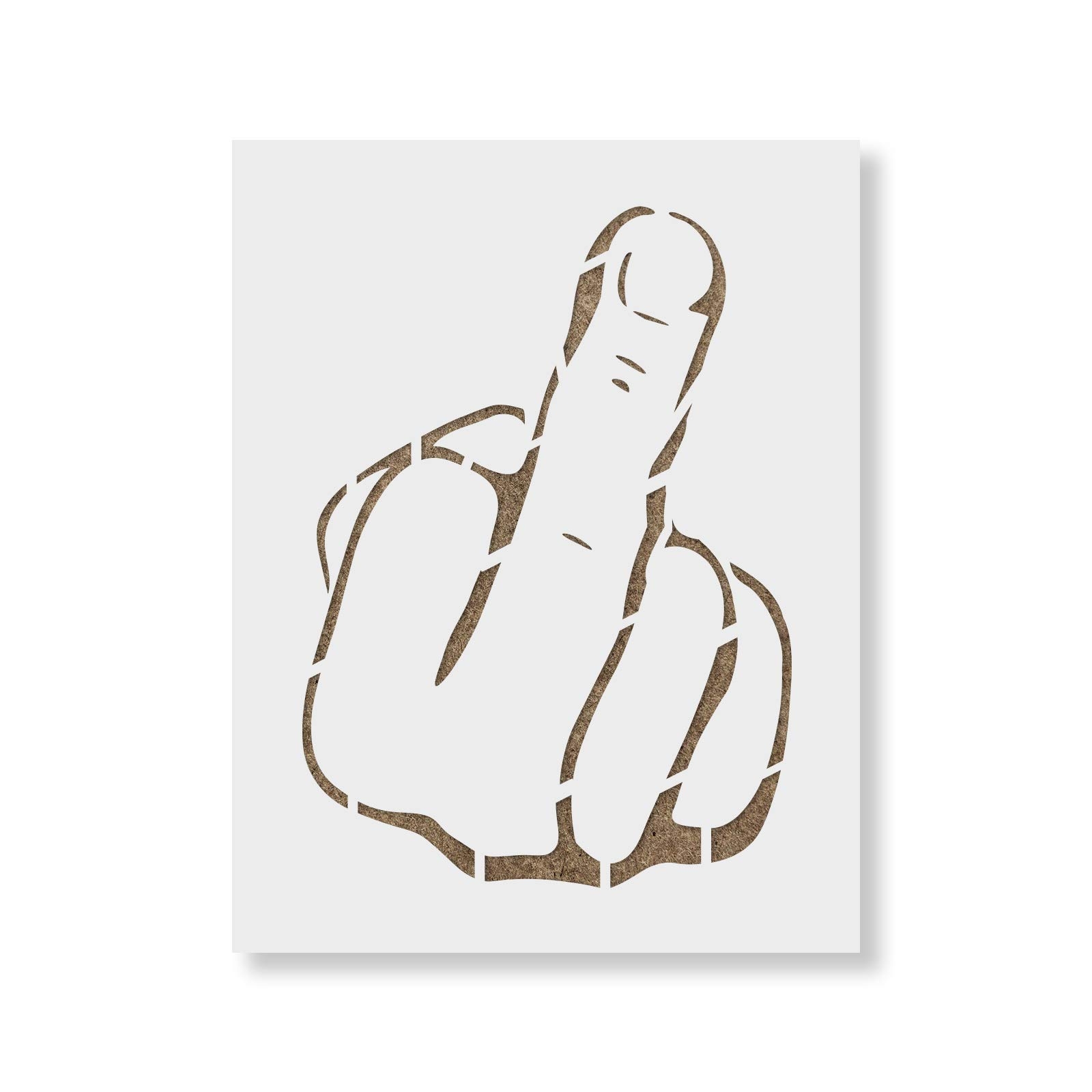 Amazon Middle Finger Stencil Middle Finger Print Finger Stencil Swear Word Stencil F U Middle Finger