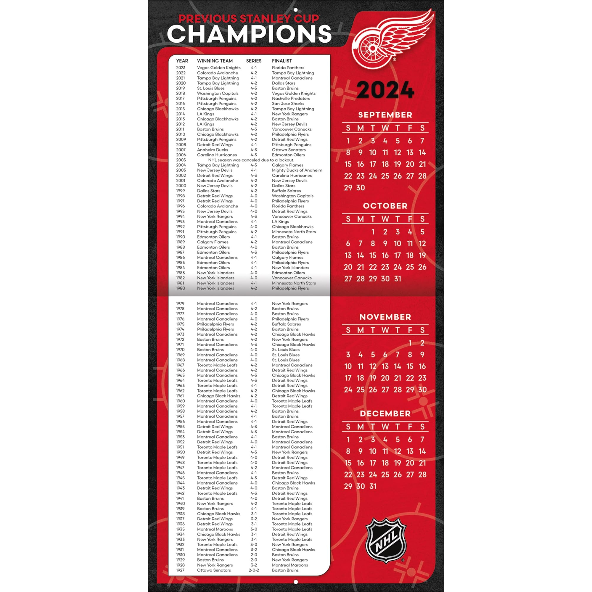 Printable Detroit Red Wings Schedule 2025-26
