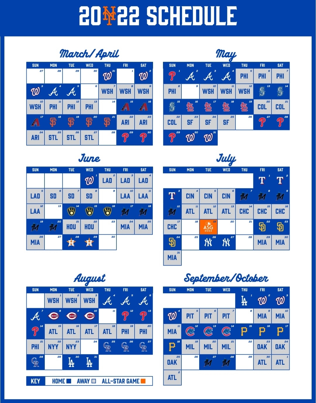 Ny Mets Printable Schedule
