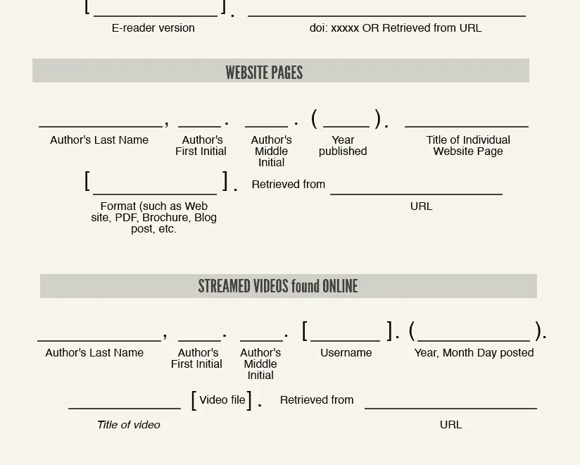 APA Citation Examples Citation Generator EasyBib