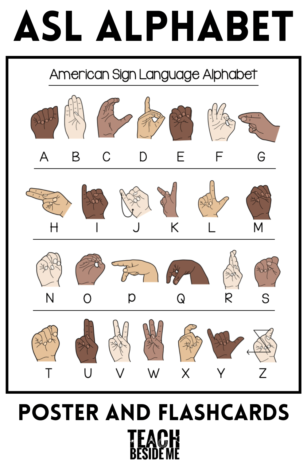 Sign Language Good Bye Printable