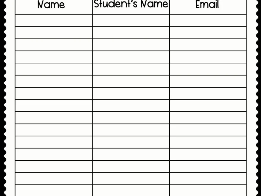 Back To School Open House Night Sign In Sheets Meet The Teacher Templates First Day Of School PPT Volunteer Sign Up Sheet Etsy