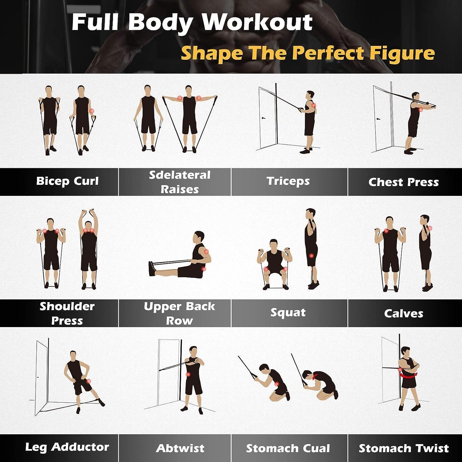 Band Training Resistance Band Workouts For Men Pdf Resistance Band Workout Printable 30 Min Full Body