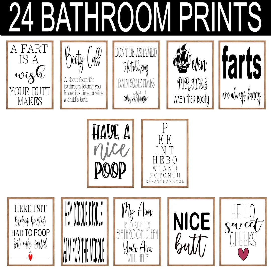Printable Signs For Bathroom