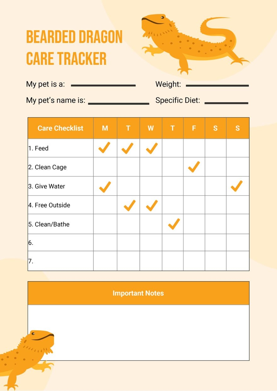 Bearded Dragon Care Sheet Printable Bearded Dragon Care Sheet Printable