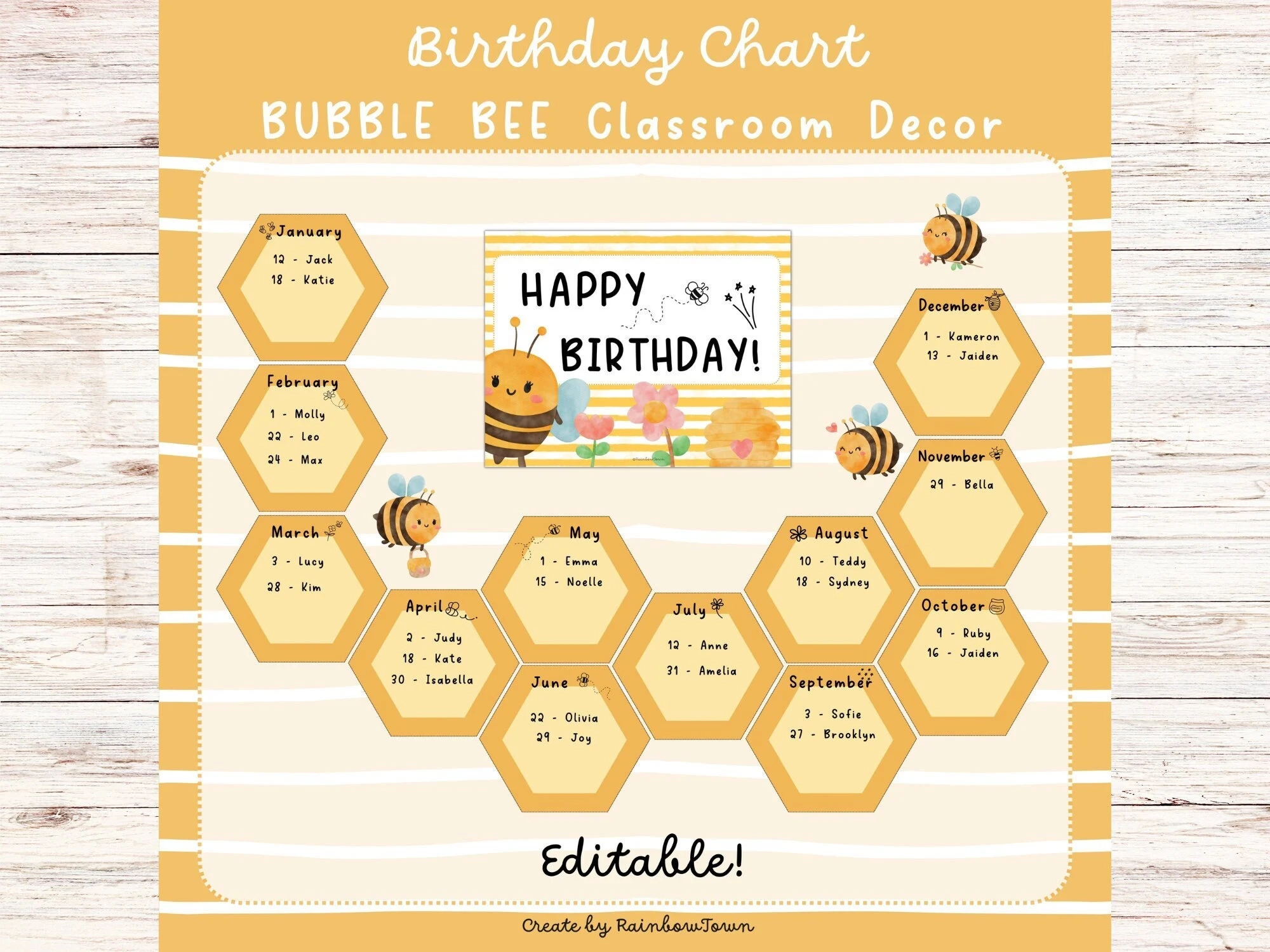 Insect Birthday Chart Printable Insect Birthday Chart Printable